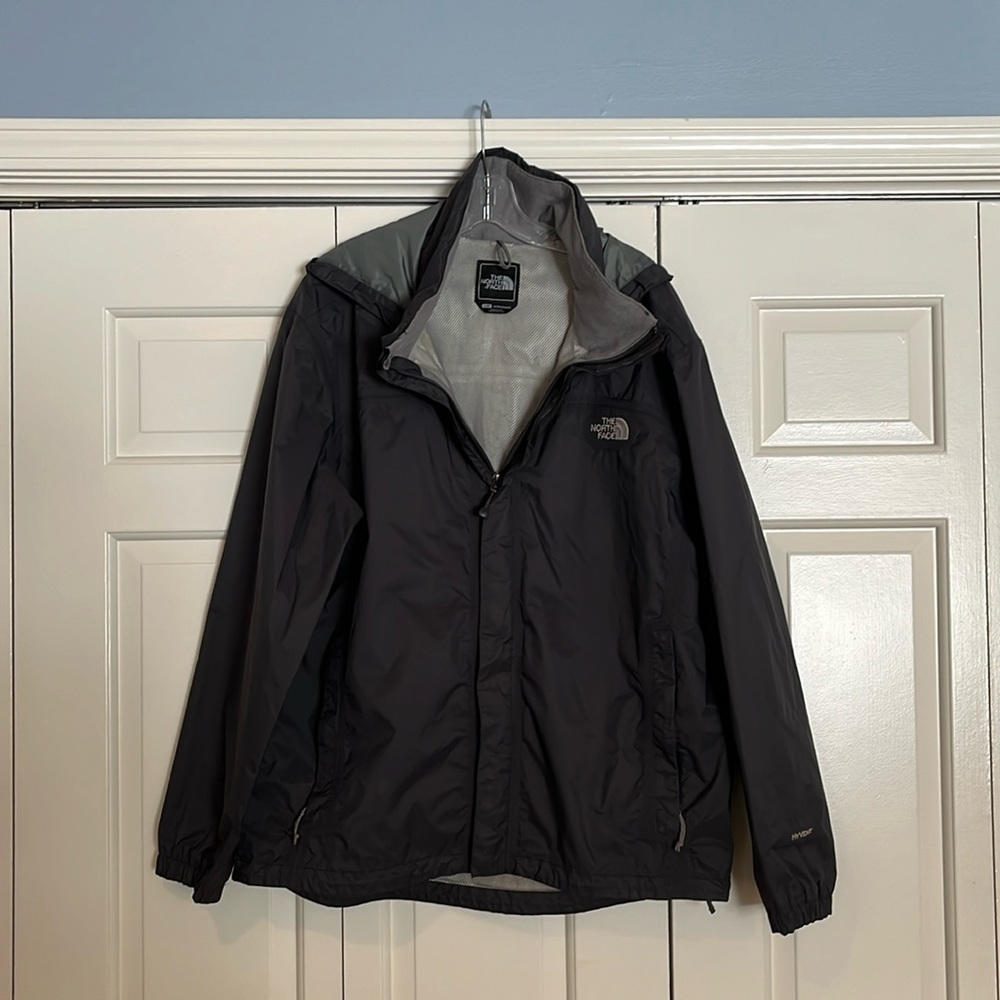 Men’s North Face Hyvent jacket.  Size Large.  Charcoal gray